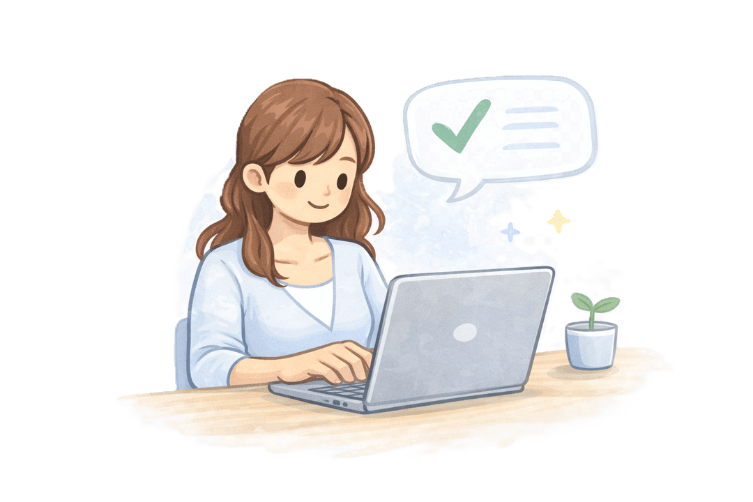 Illustration of supportive worksheet feedback